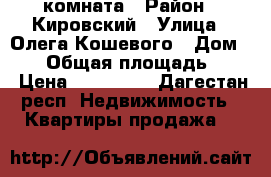 комната › Район ­ Кировский › Улица ­ Олега Кошевого › Дом ­ 34 › Общая площадь ­ 20 › Цена ­ 750 000 - Дагестан респ. Недвижимость » Квартиры продажа   